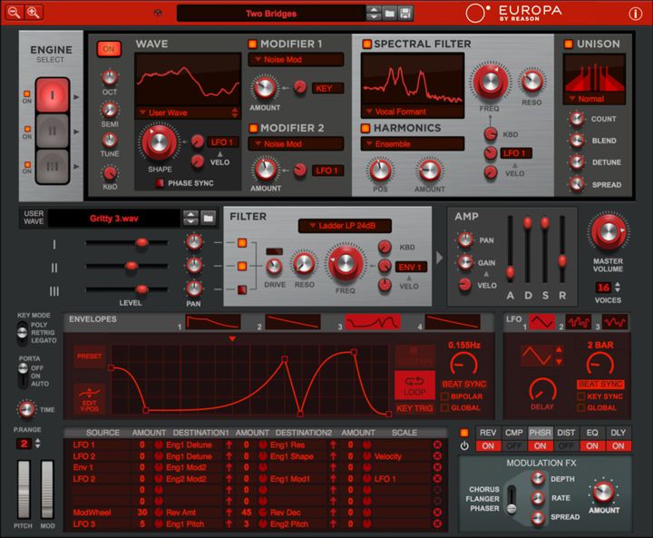 Europa Synth in a Web Browser!